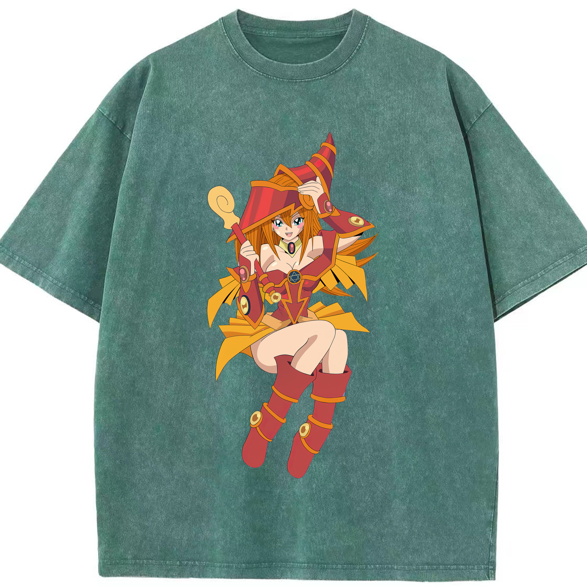 （画像用） 遊☆戯☆王 Yu-Gi-Oh! 綿100% ヴィンテージ風 半袖Tシャツ（フロントプリント）